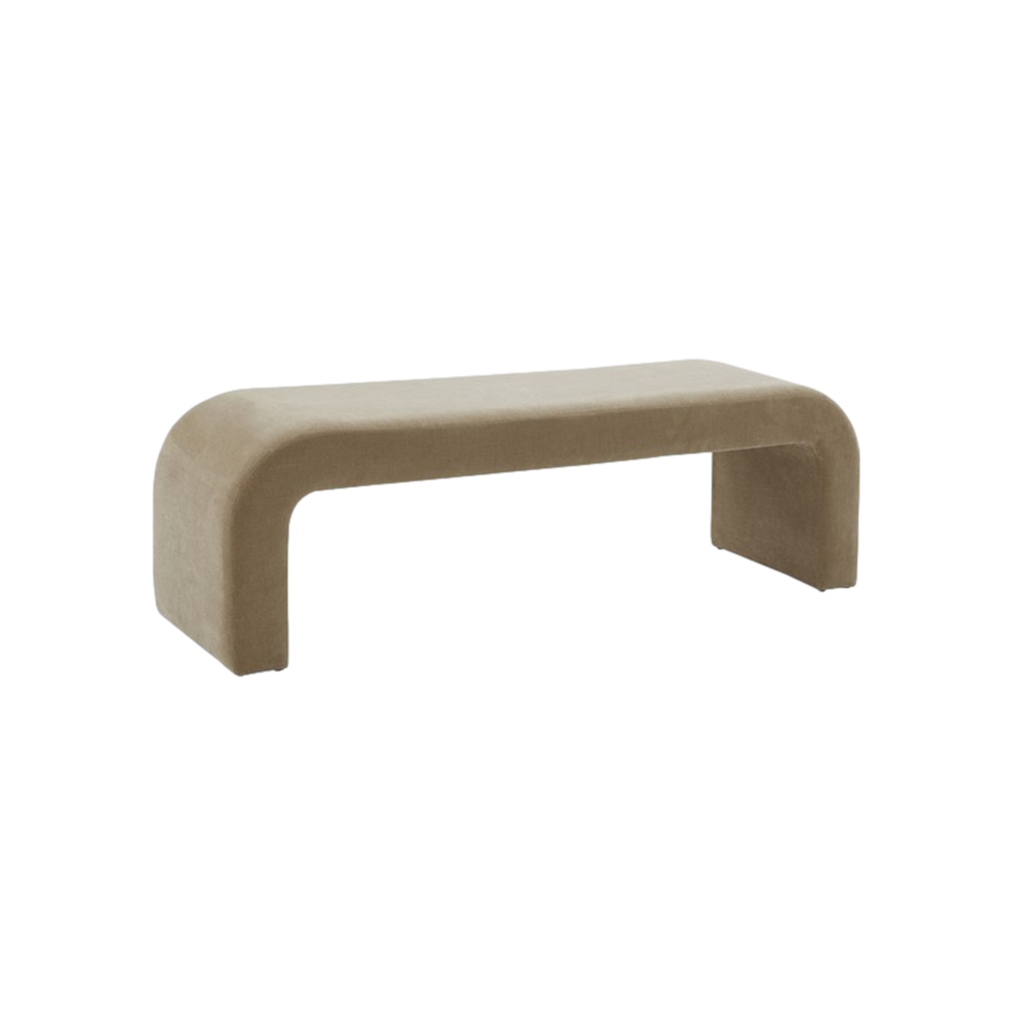 Upholstered Bench (Tan)