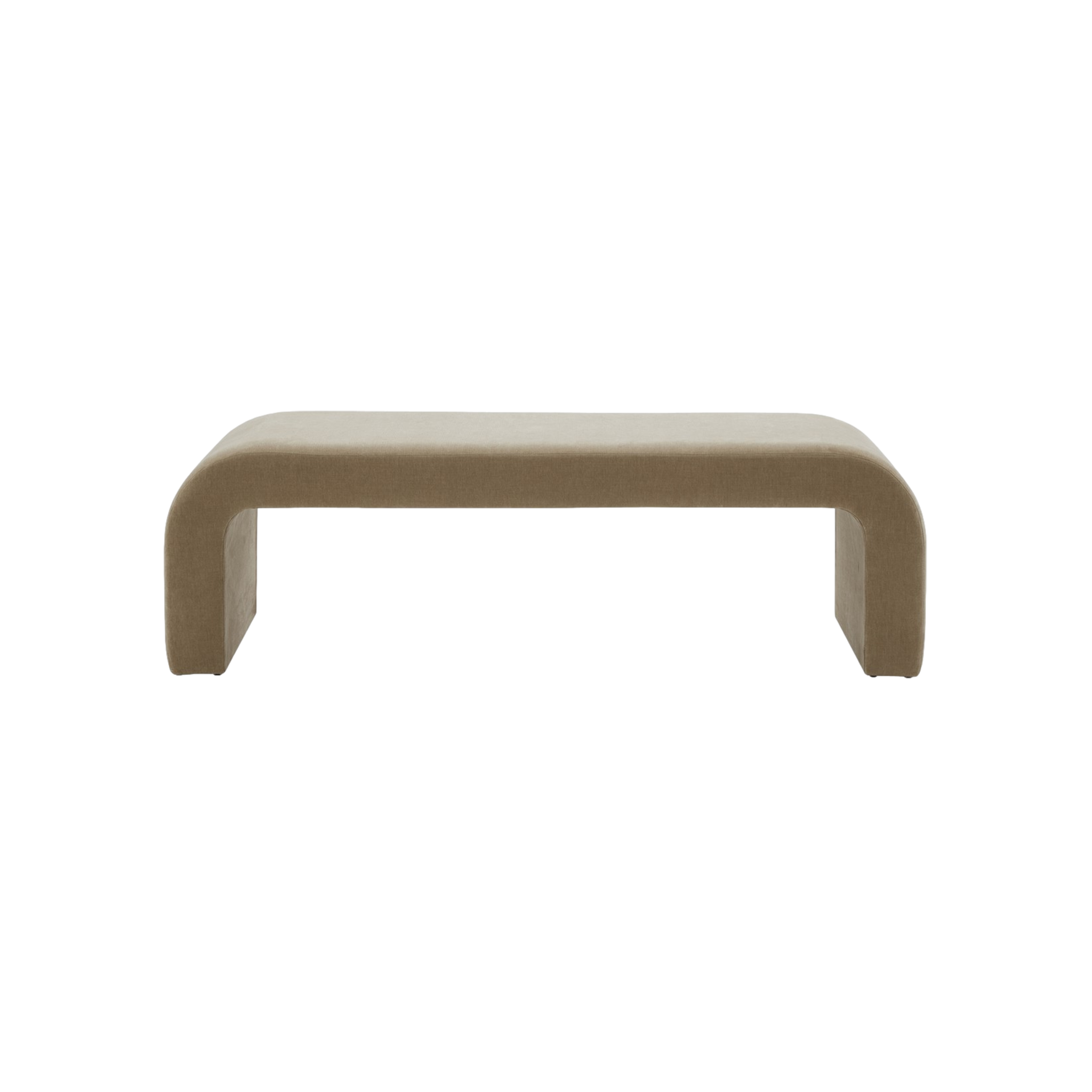 Upholstered Bench (Tan)